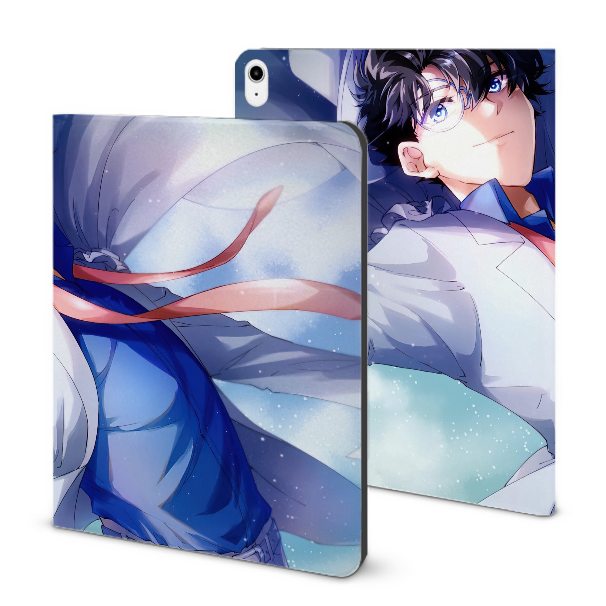 （画像用） 名探偵コナン Detective Conan IPadケース ペンホルダー付き ブックスタイルデザイン